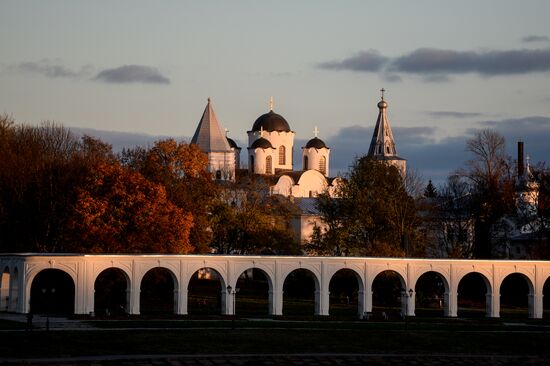 Golden autumn in Veliky Novgorod
