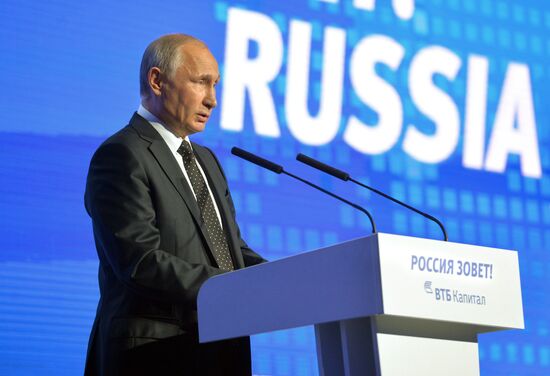 President Vladimir Putin at Russia Calling! Investment Forum organized by VTB Capital