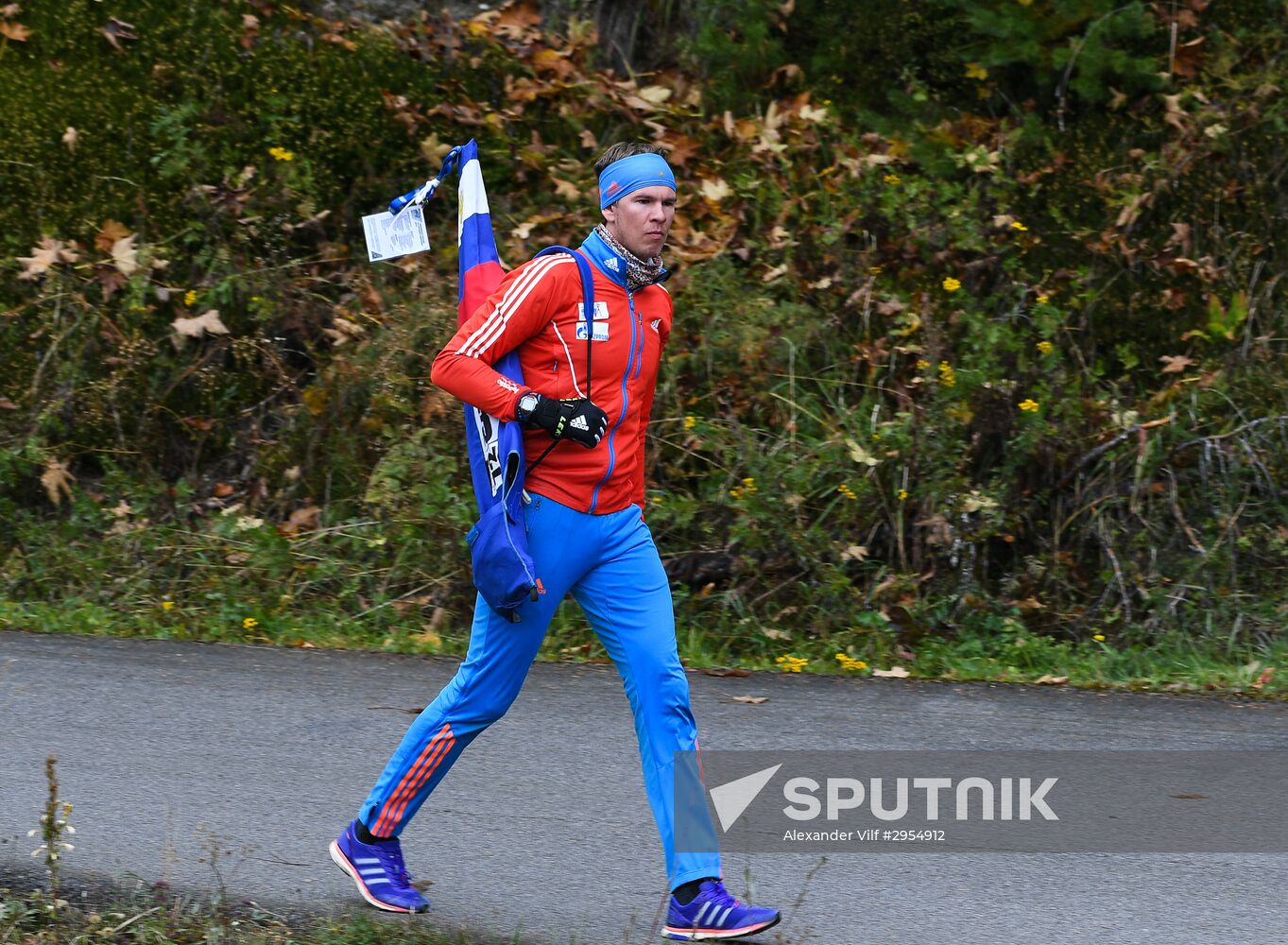 Biathlon. Russian team's training session