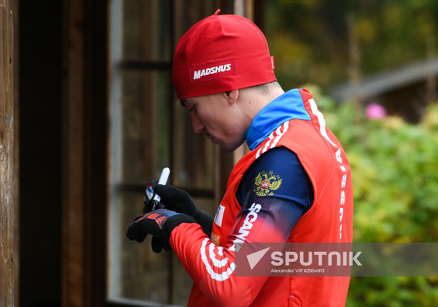 Biathlon. Russian team's training session