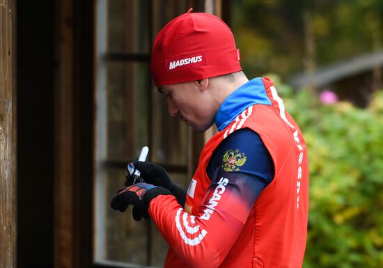 Biathlon. Russian team's training session