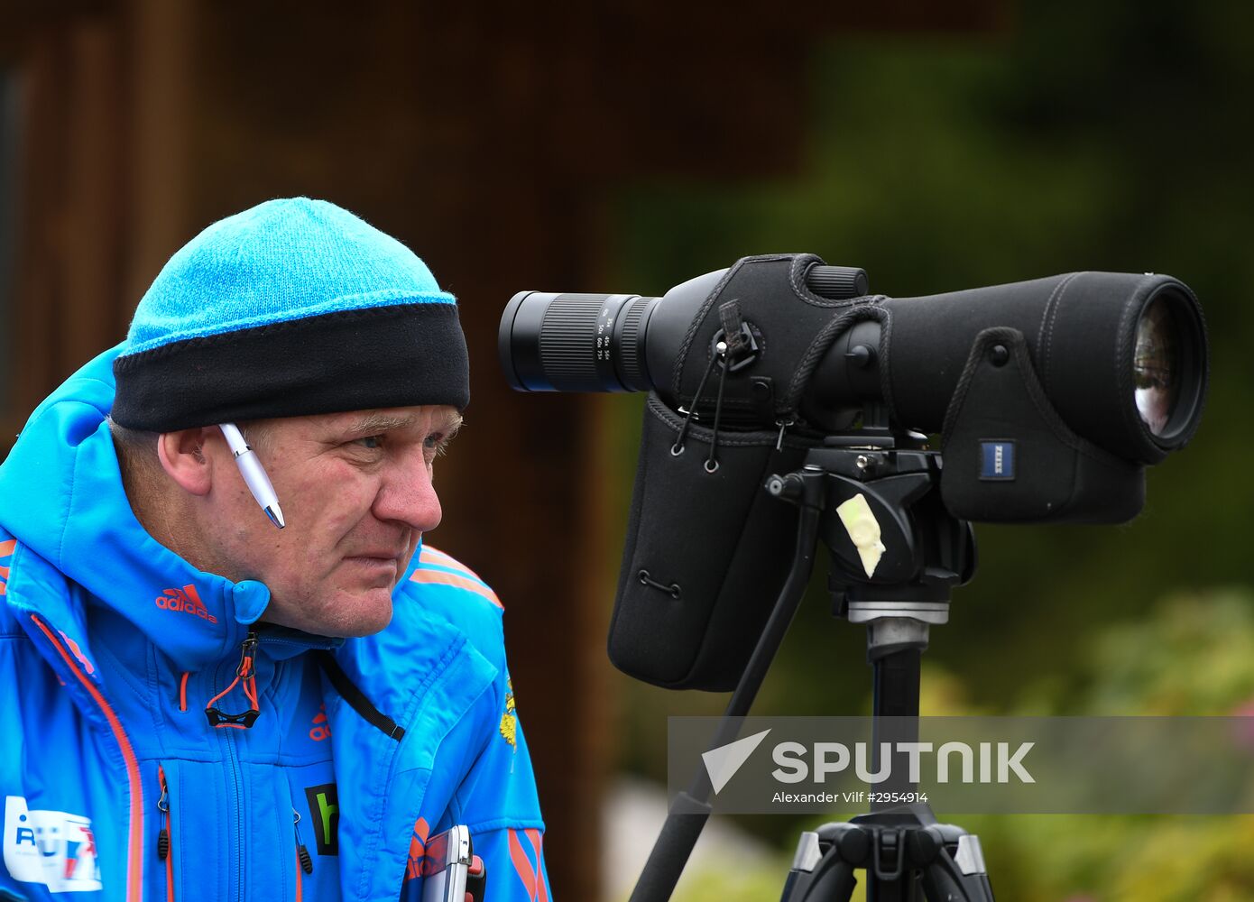 Biathlon. Russian team's training session