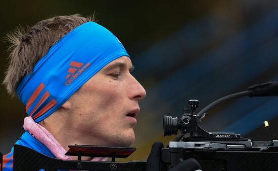 Biathlon. Russian team's training session