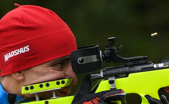 Biathlon. Russian team's training session