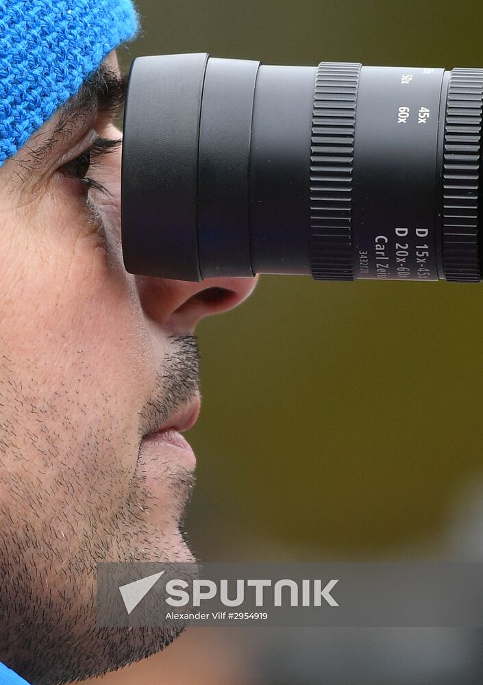 Biathlon. Russian team's training session