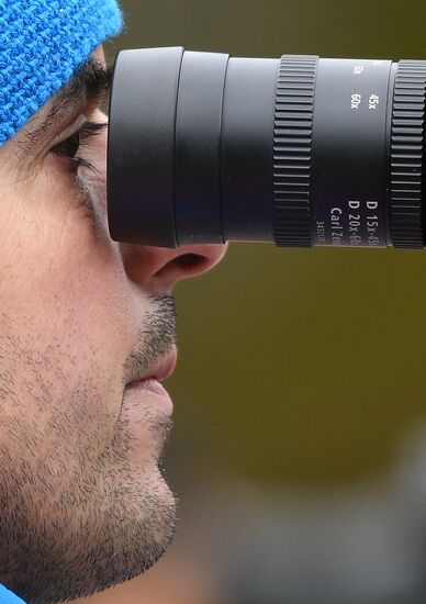Biathlon. Russian team's training session