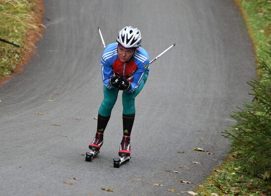 Biathlon. Russian team's training session