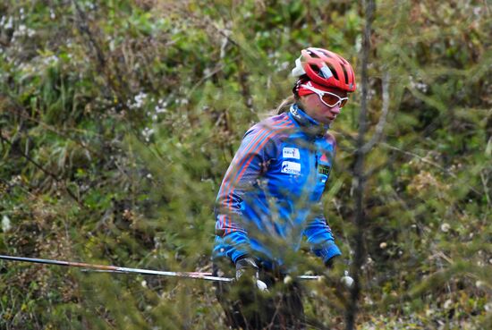 Biathlon. Russian team's training session