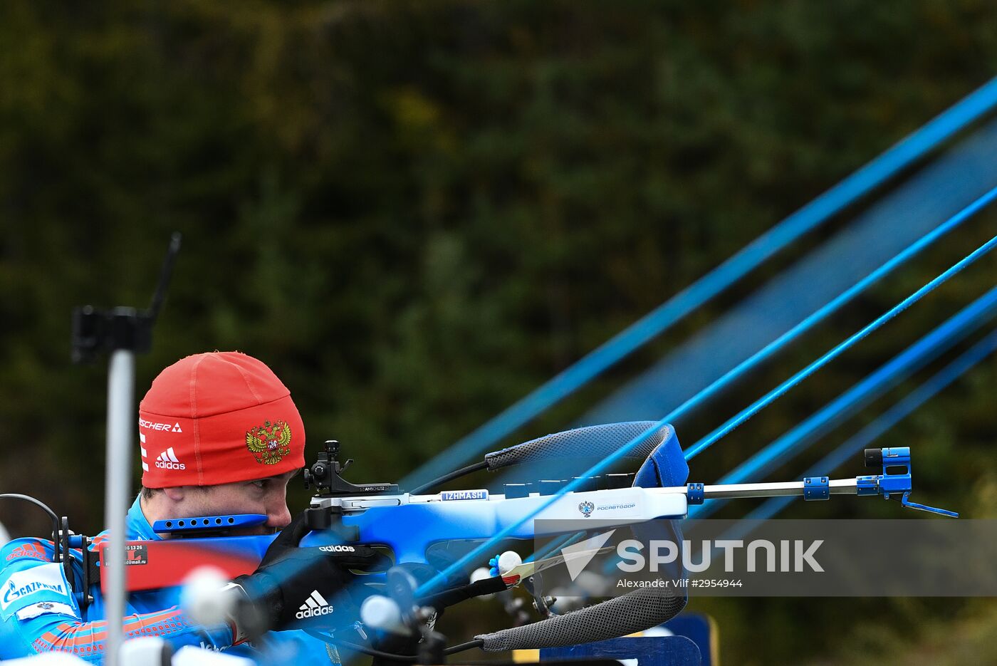 Biathlon. Russian team's training session
