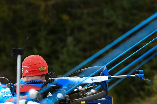 Biathlon. Russian team's training session