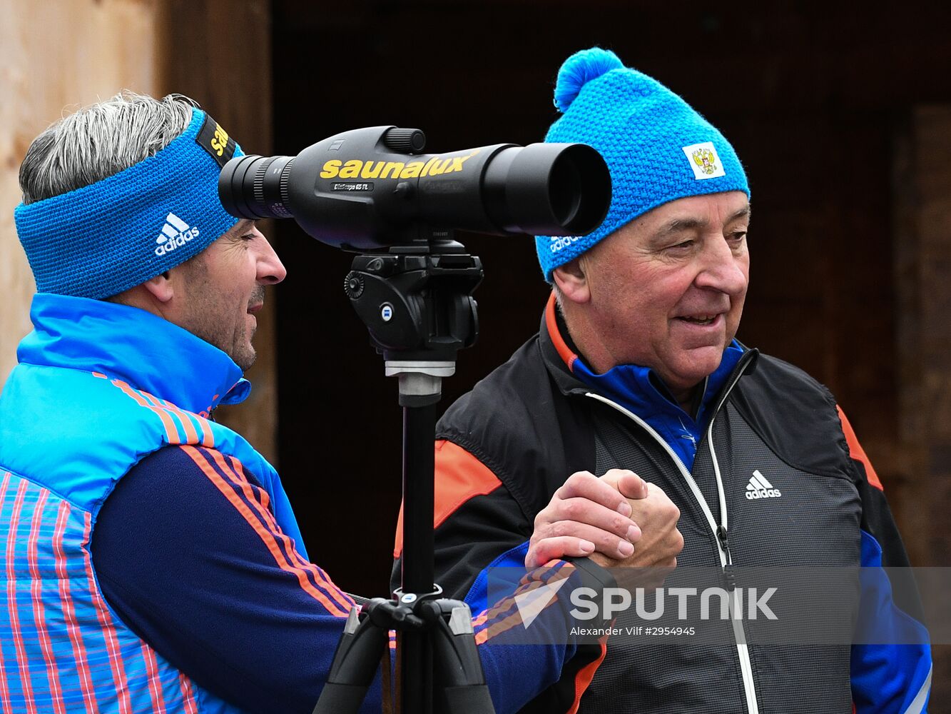 Biathlon. Russian team's training session