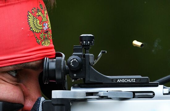 Biathlon. Russian team's training session