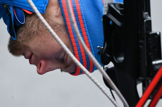 Biathlon. Russian team's training session