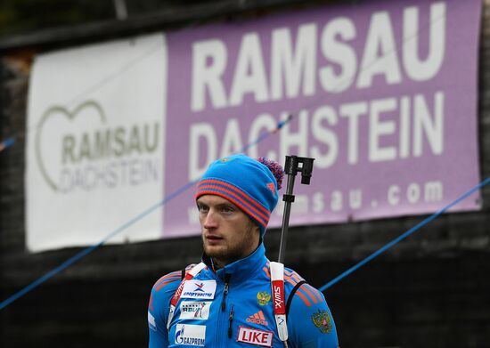 Biathlon. Russian team's training session
