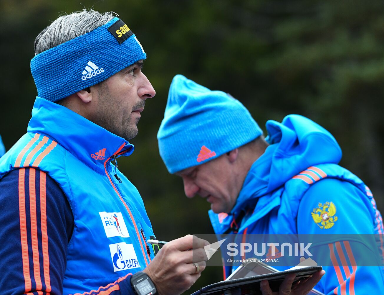 Biathlon. Russian team's training session