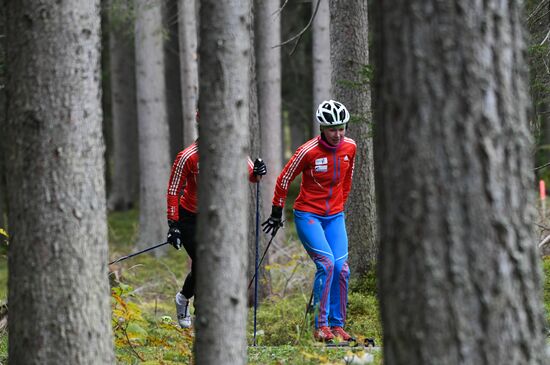 Biathlon. Russian team's training session