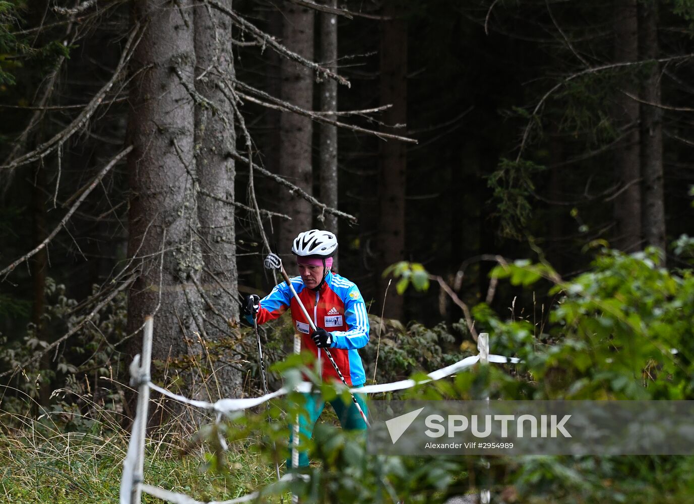 Biathlon. Russian team's training session