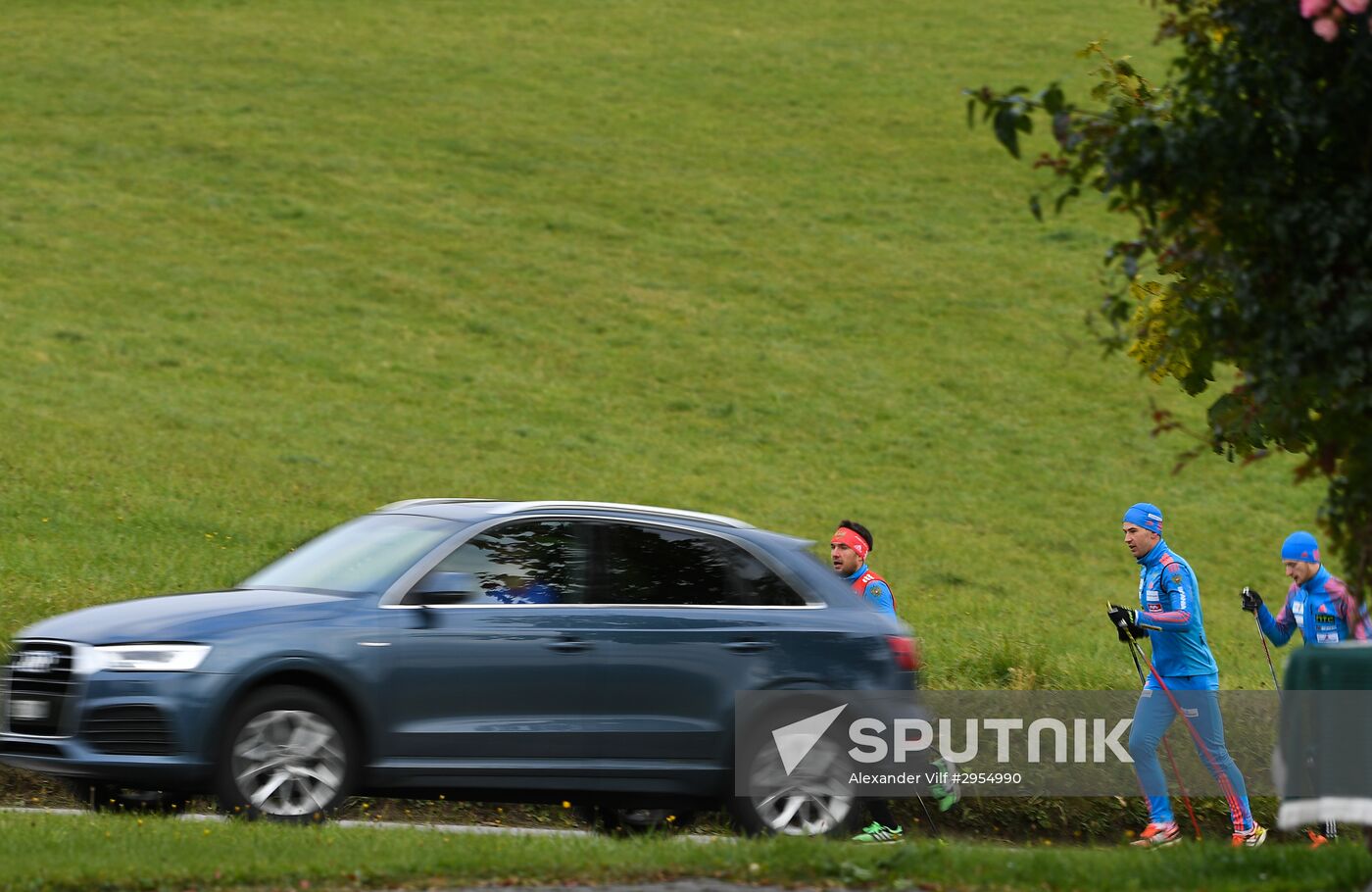 Biathlon. Russian team's training session