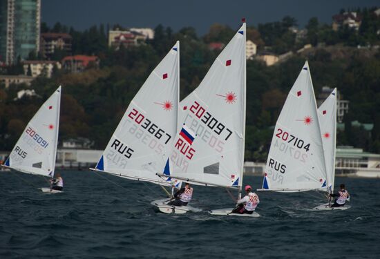 The Russian Olympic class yachts sailing championship
