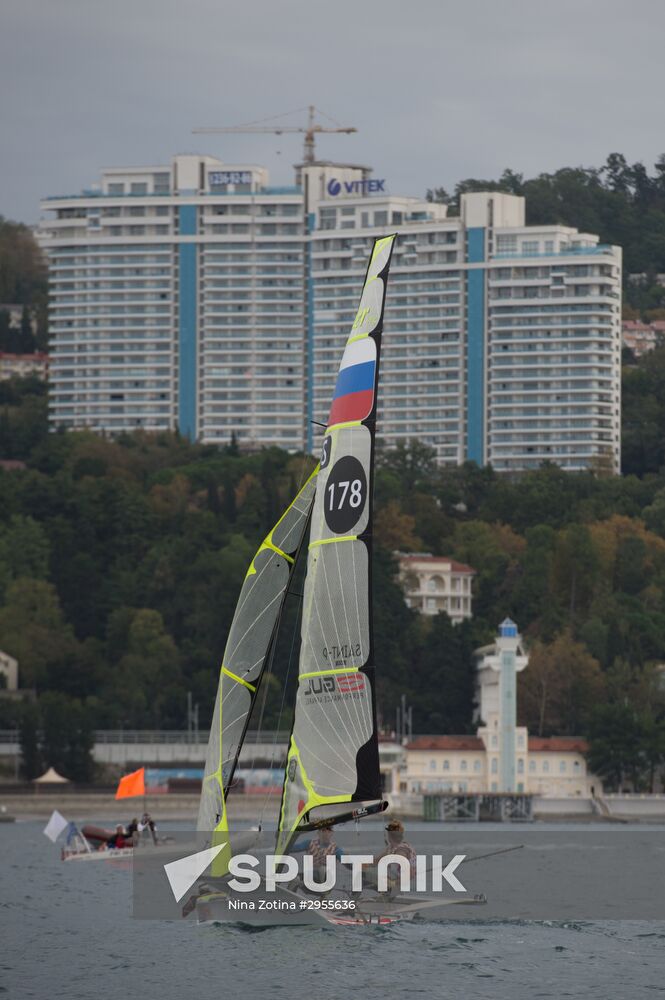 The Russian Olympic class yachts sailing championship