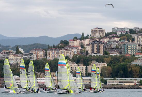 The Russian Olympic class yachts sailing championship