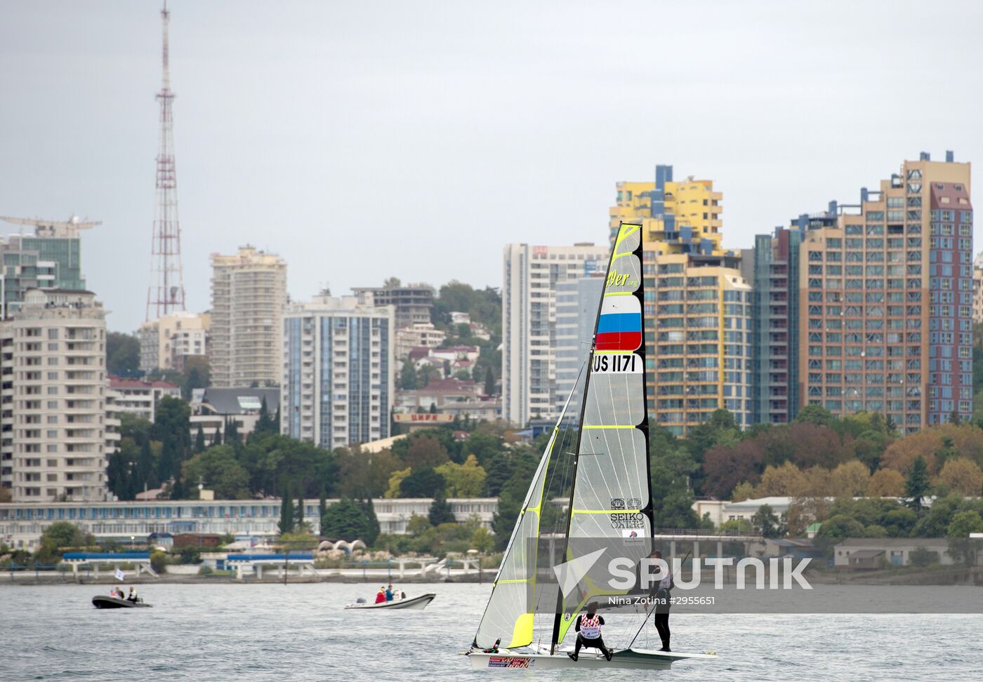 The Russian Olympic class yachts sailing championship