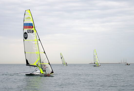 The Russian Olympic class yachts sailing championship