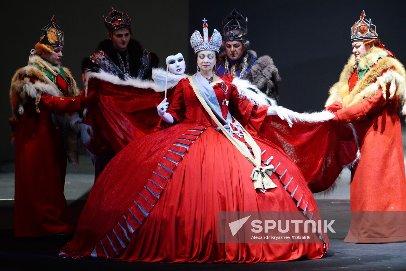 Final rehearsal for "The Queen of Spades. Game" opera in Novosibirsk