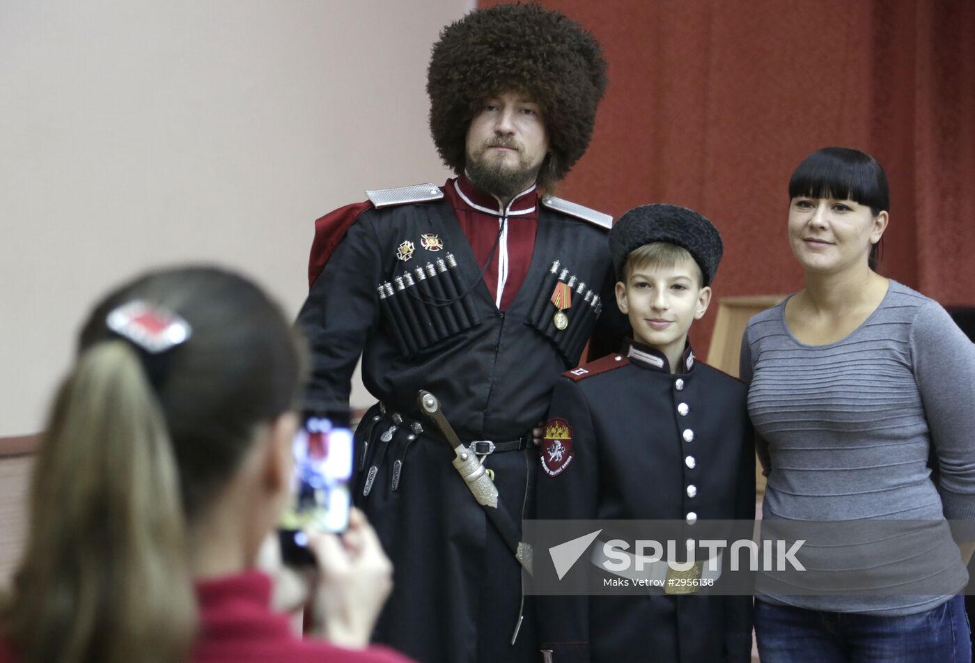 Opening the first Cossack grade in Crimea