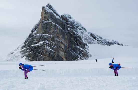 National biathlon team training session