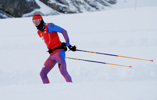 National biathlon team training session
