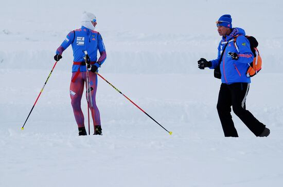 National biathlon team training session