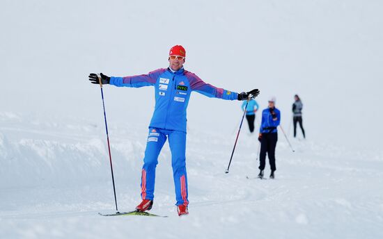 National biathlon team training session