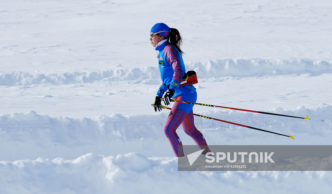 National biathlon team training session