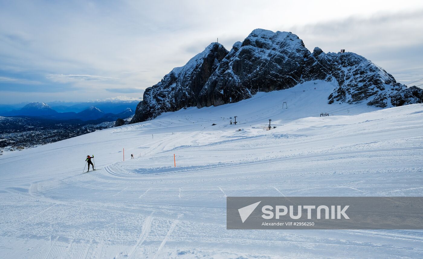 National biathlon team training session