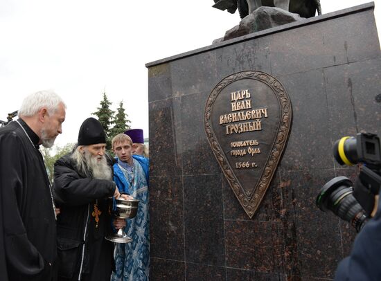 Russia's first monument to Ivan the Terrible unveiled in Oryol