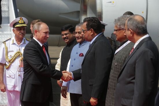 President Putin visits Goa, India