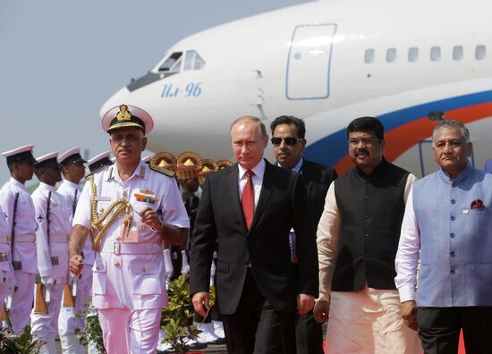 President Putin visits Goa, India
