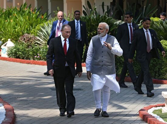 President Putin visits Goa, India