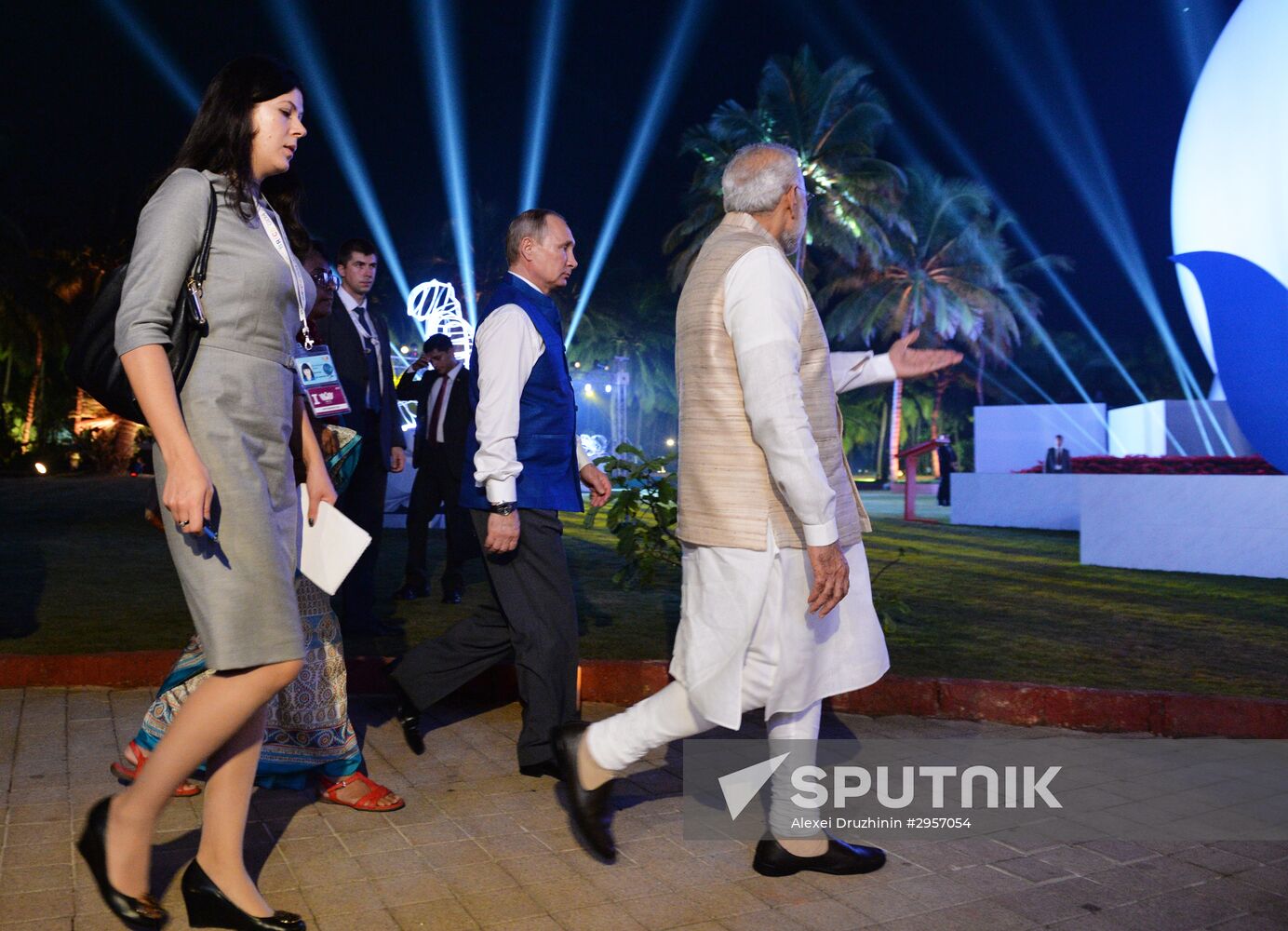 President Putin visits Goa, India