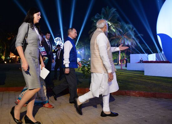 President Putin visits Goa, India