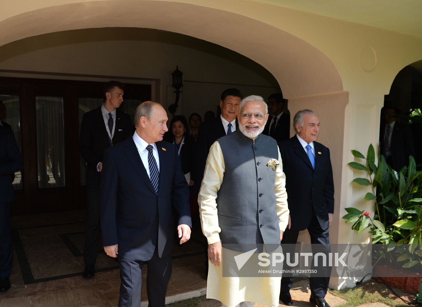 President Putin visits Goa, India. Day Two