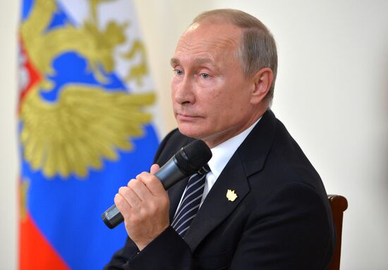 President Putin's visit to Goa, India. Day Two