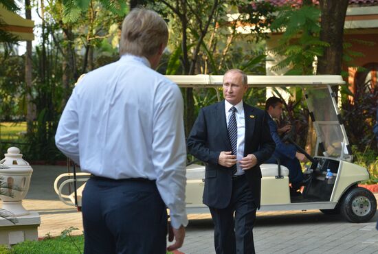 Vladimir Putin's visit to Goa, India. Day Two