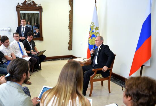 Vladimir Putin's visit to Goa, India. Day Two