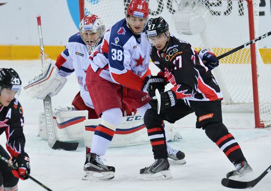 KHL Hocky. Avangard vs. CSKA
