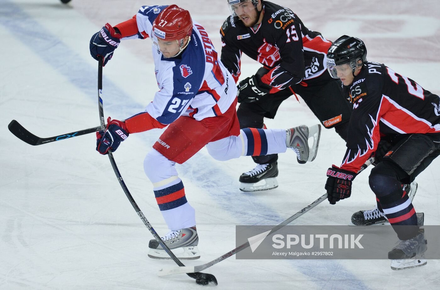 KHL Hocky. Avangard vs. CSKA