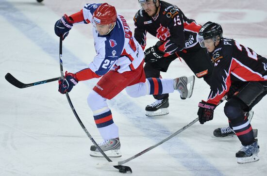 KHL Hocky. Avangard vs. CSKA