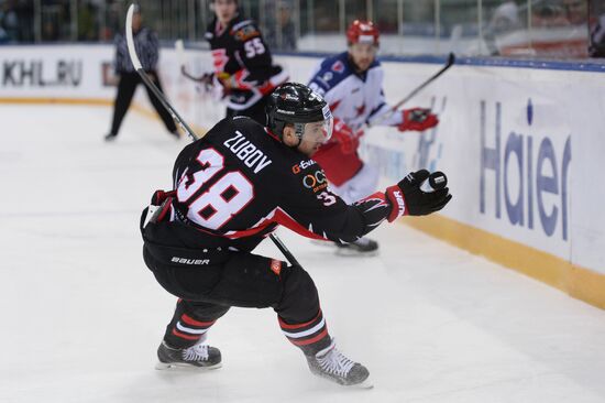 KHL Hocky. Avangard vs. CSKA