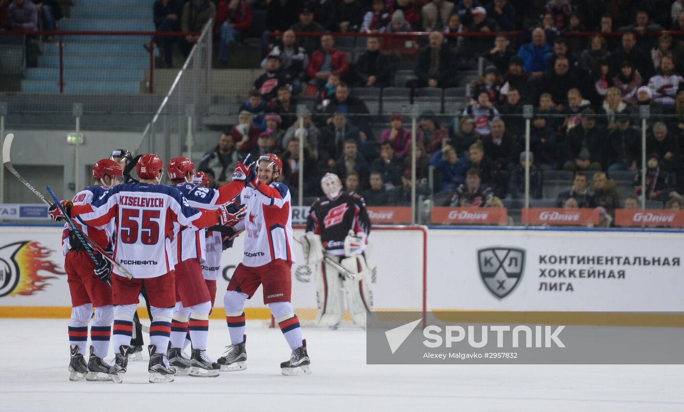 KHL Hocky. Avangard vs. CSKA